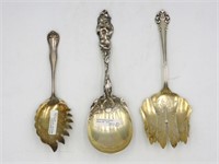 (3) sterling silver serving pieces, to include: