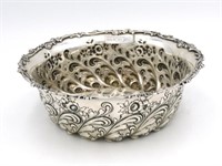 Howard & Co., NY, sterling silver bowl. Floral