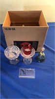 Miscellaneous box lot of crystal glassware