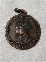 1937 King George & Elizabeth Medallion
