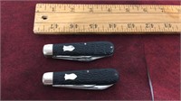 Pair of vintage pocket knives, made in the USA