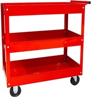 Big Red 400lbs 3 Shelf Steel Utility Cart