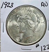 1923 Peace Dollar - AU