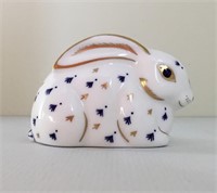 ROYAL CROWN DERBY BUNNY PAPERWEIGHT