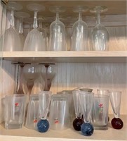 T - MIXED LOT OF GLASSWARE (P63)