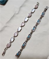 T - STERLING SILVER BRACELETS (W11)