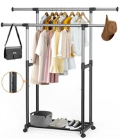 M64  Nefoso Dual Rail Clothing Rack