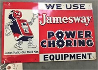 "Jamesway Equipment" Metal Sign