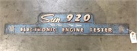 "Sun 920 Electric Engine Tester" Sign