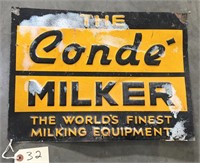 "Conde Milker" Metal Sign