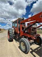 International Tractor with Bale Forks