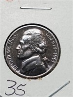 Toned 1961 Proof Jefferson Nickel