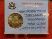 1988-.999 fine silver American Eagle. 1oz