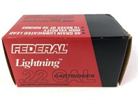 450 Rounds Federal Lightning 22 LR HV Ammo