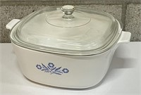 Corning Ware Blue Cornflower Casserole Dish