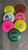Lot of Golf Frisbees