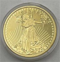 (KC) 1933 Walking Liberty 24 Kt Pure Gold Clad