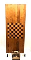 Table Leaf Chess Board & Stone Chess Set