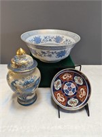 Asian Ceramics Lot Satsuma more