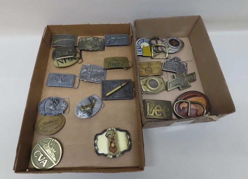 2 Boxes of Belt Buckles