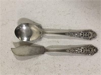 STERLING SILVER SPOON AND KNIFE