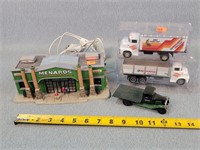 Menards Delivery Trucks & Lighted Store