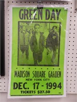 GREEN DAY MADISON SQUARE GARDEN 1994 POSTER