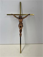 10” INRI Brass Crucifix