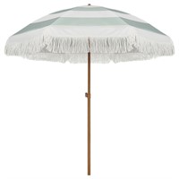 AMMSUN 7ft Patio Umbrella with Fringe Outdoor