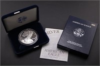 2000-P U.S. Silver Eagle  - Box & COA