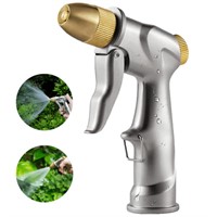 Garden Hose Nozzle  Ricihene Metal Spray Gun  4 Hi
