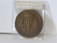 KING TUTANKHAMEN  MEDAL FROM TORONTO EXHIBIT