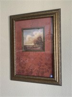 32 X 26" FRAMED SCENIC PRINT WALL HANGING
