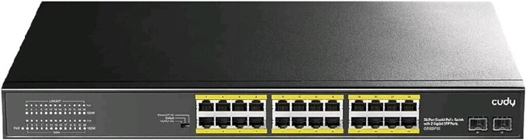 Cudy 24 Gigabit Ethernet Unmanaged PoE+ Switch, 30