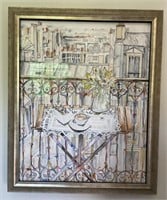 Parisian Watercolor Signed By Cationa Brough