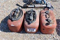 3 BOAT GAS CANS