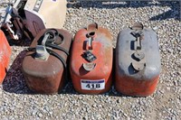 3 BOAT GAS CANS