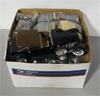 Lot #826 - Box of Die Cast model Cars with parts