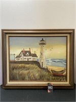 22"x18" Light House Painting