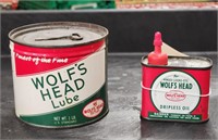 "Wolf's Head" Lube & Dripless Oil Cans
