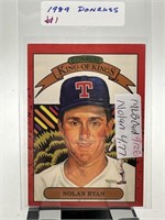 90' DONRUSS DIAMOND KINGS NOLAN RYAN BASEBALL CARD