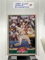 89 SCORE JOEY BELLE ROOKIE CARD SIGNED NOTE