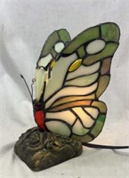 Stained Glass Butterfly Table Lamp/Nightlight.