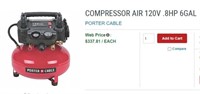 Police Auction: Porter Cable 150 Psi Compressor