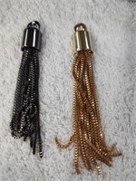 2 Key Chain Tassel Charms