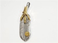 Feather Pendant With Claw