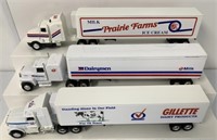 1/64 3 Ertl Trucks (Dairy)