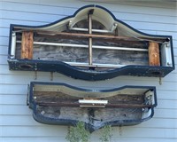 Double Metal Sign Housing on the Front of Building