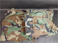 Four Military Small & Medium Camo Jackets