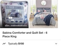 Comforter Quilt Set (New)